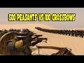 500 peasants vs 100 crossbows  mount  blade 2 bannerlord