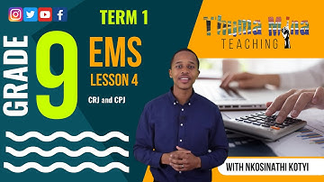 Gr9 EMS | Term1 Lesson 4 | Trading business: Journals (CRJ & CPJ)