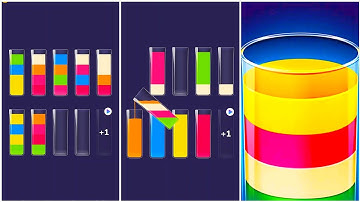 Love Water Color Sort Puzzle Gameplay 9, Android Games ios Walkthrough Simulator Think Brain