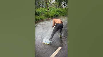 Learn skating-Baarish🌧️ #skating#skates #skate#roadskating #rollerblading#rollerskating #viralshort