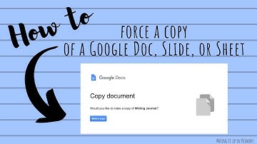How to Force a Copy of a Google Doc, Slide or Sheet