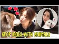 Kpop Idols With Animals Cute and Funny Moments