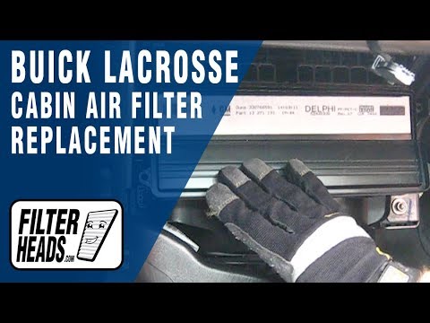 How to Replace Cabin Air Filter Buick LaCrosse