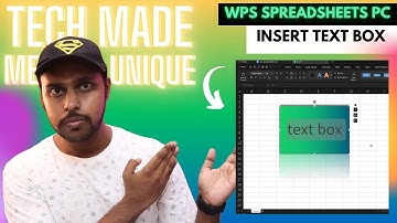 How to insert text box in wps spreadsheets | How to insert text box in wps spreadsheet pc