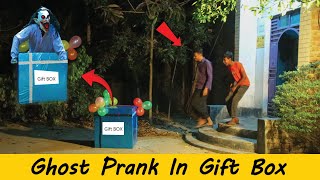 Ghost Prank In Gift BOX Prank In Public | Surprise Gift BOX In Ghost Prank | So Funny By The Prank