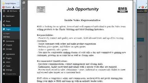 How add a new page from scratch