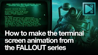 How to make terminal screen text animation from FALLOUT (FREE)