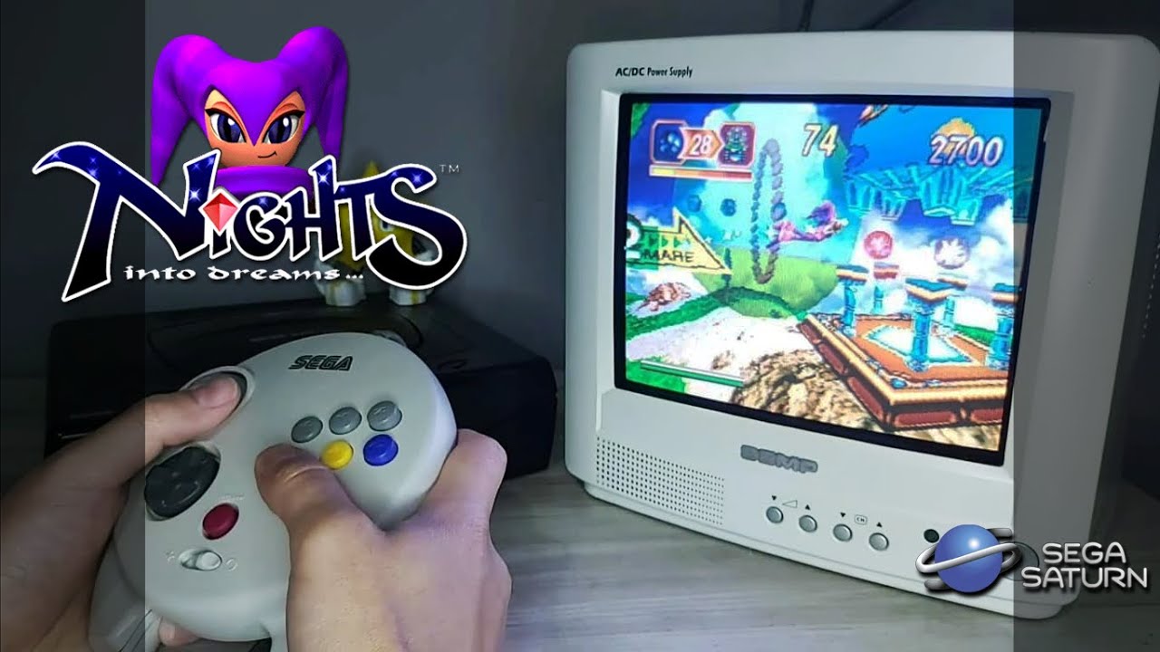 NiGHTS into Dreams (26th Anniversary) -  Gameplay com o 3D Control Pad no Sega Saturn