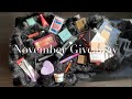 November Beauty Product GIVEAWAY