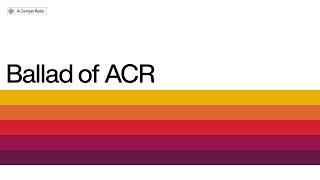 A Certain Ratio - Ballad of ACR (Official Audio)