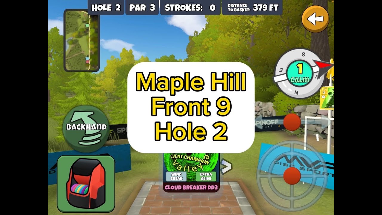 Maple Hill, Front 9, Hole 2 Disc Golf Valley YouTube