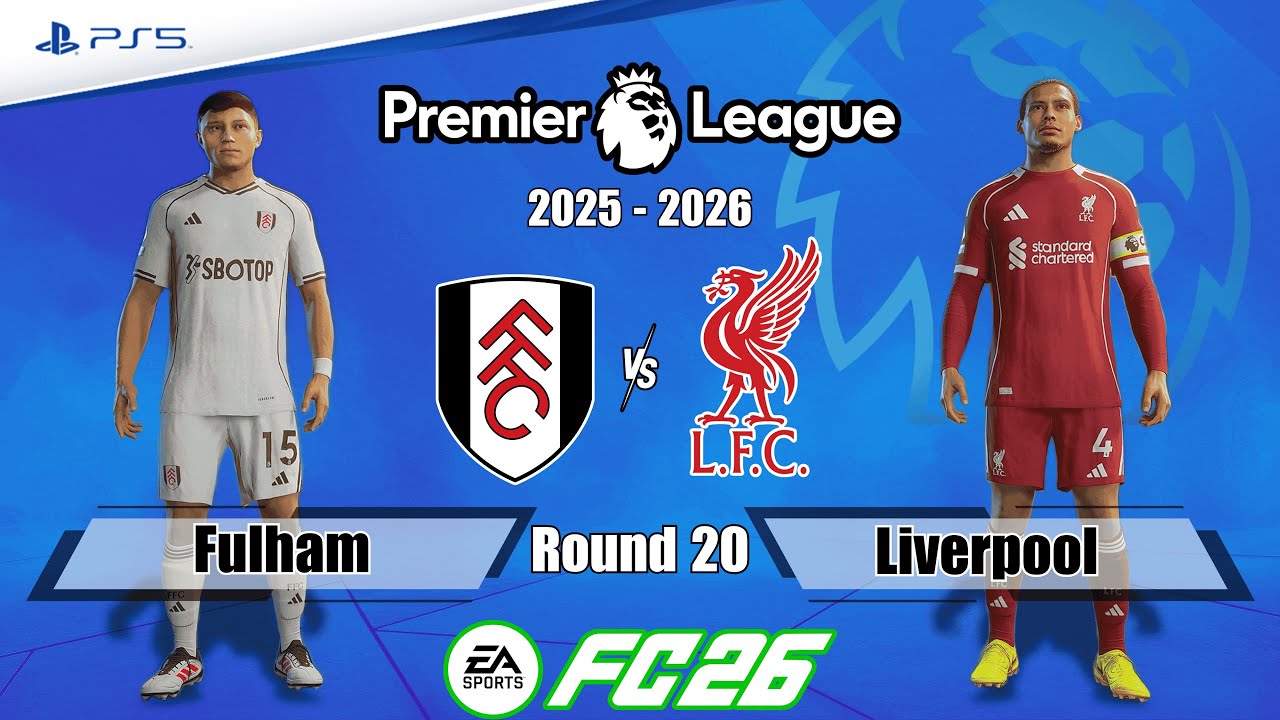 Fulham vs. Liverpool Ft. Cuenca, van Dijk | Premier League 25/26 | Full Match | FC 26 - PS5™[4K]