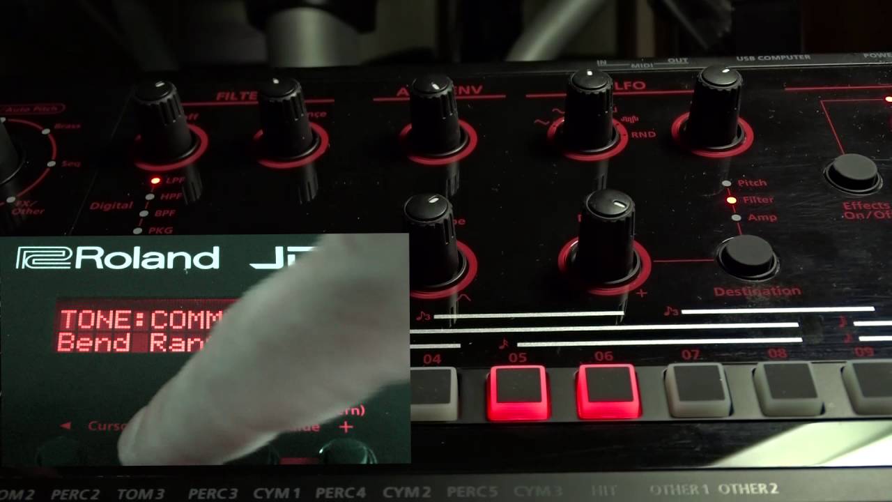 Roland JDXI Lfo tempo sync