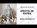 Easter Egg - Stone efect with powertex / Efectul de piatra - Tutorial