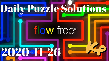 Flow Free - Daily Puzzles - 2020-11-26 - November 26th 2020