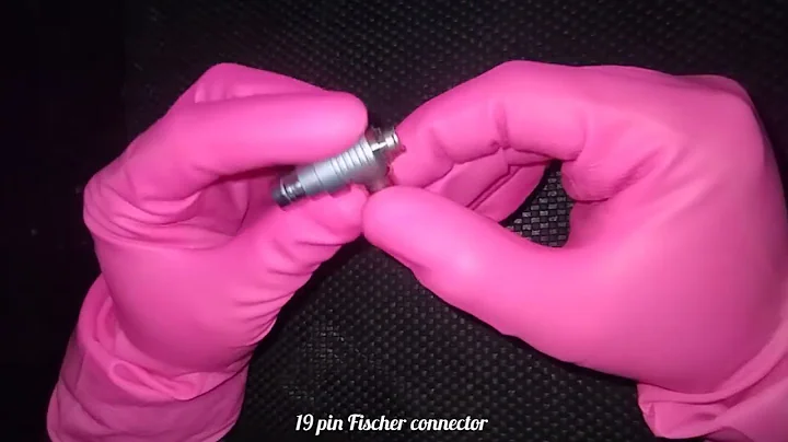 19 pin Fischer connector || power and video output connector