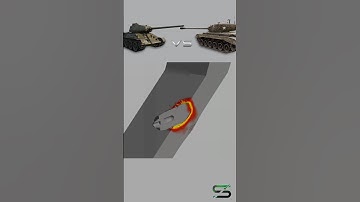 T-34-85 VS M26 Pershing #shorts