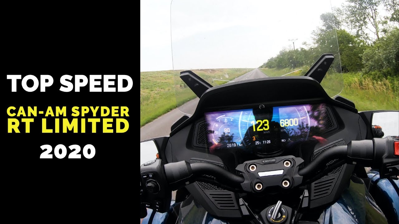 Acceleration [0-60mph] Top speed & Exhaust sound Can-Am Spyder RT Limited YouTube