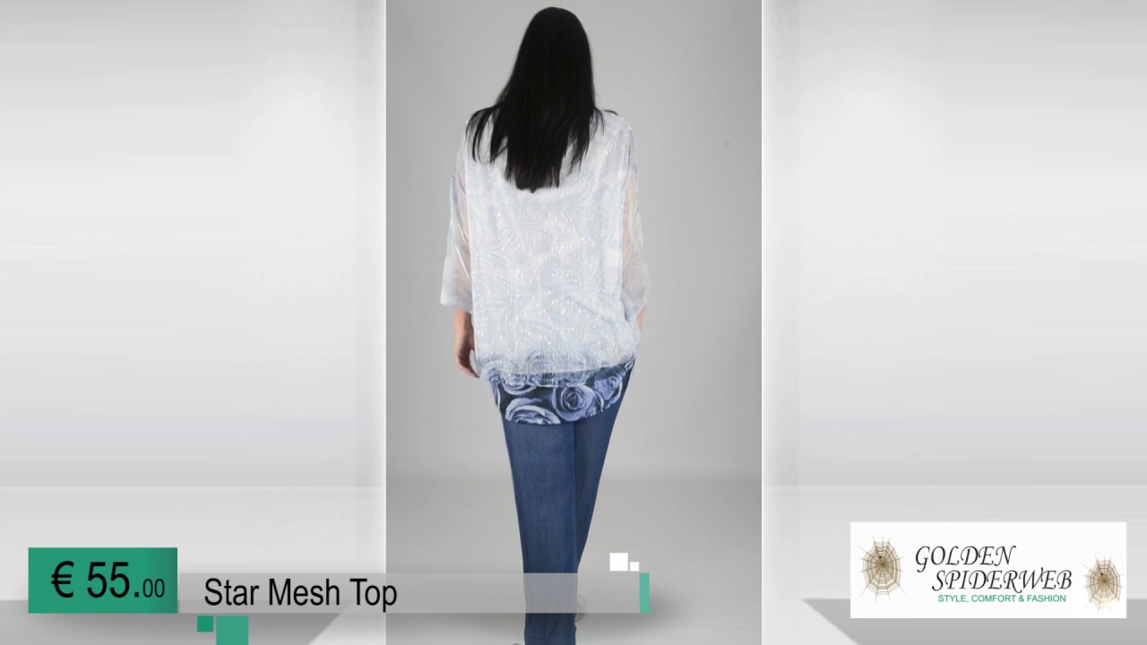 Star Mesh Top (blue)