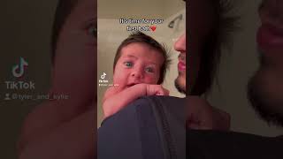 Baby girls first bath ❤️ #baby #love #shorts #couple #babygirl #first #trending #viral #dad #mom