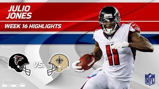 Julio Jones' Huge Game w/ 149 Yards vs. New Orleans! | Falcons vs. Saints | Wk 16 Player Highlights