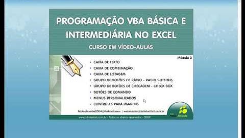 Macros e VBA no Excel 2003 - Avançado - Aula 29: Módulo 2