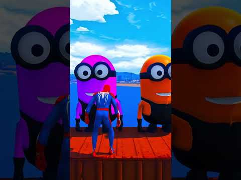 GTA 5 Epic Spiderman Ragdolls | Jumps / Fails ep. 5 #shorts