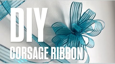 🎀 Super Easy Corsage Ribbon Tutorial | No wire No Twist 