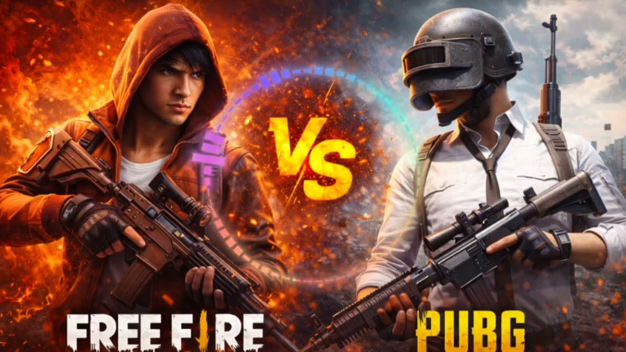FREE FIRE vs PUBG 🔥 | Kaun Hai Real King? 👑 