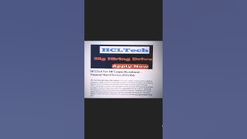 2024-25 Freshers? HCLTech Has a Job for You! |Easy Apply #job #jobsearch #freshers #shorts #trending