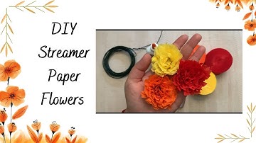 Super Easy DIY Party Streamer Crepe Paper Flowers
