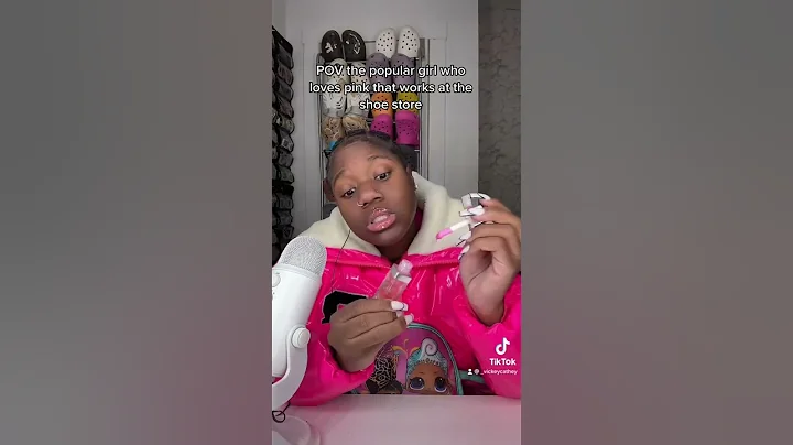 Vickey Cathey acts bougie because her favorite color is PINK😱 #shorts