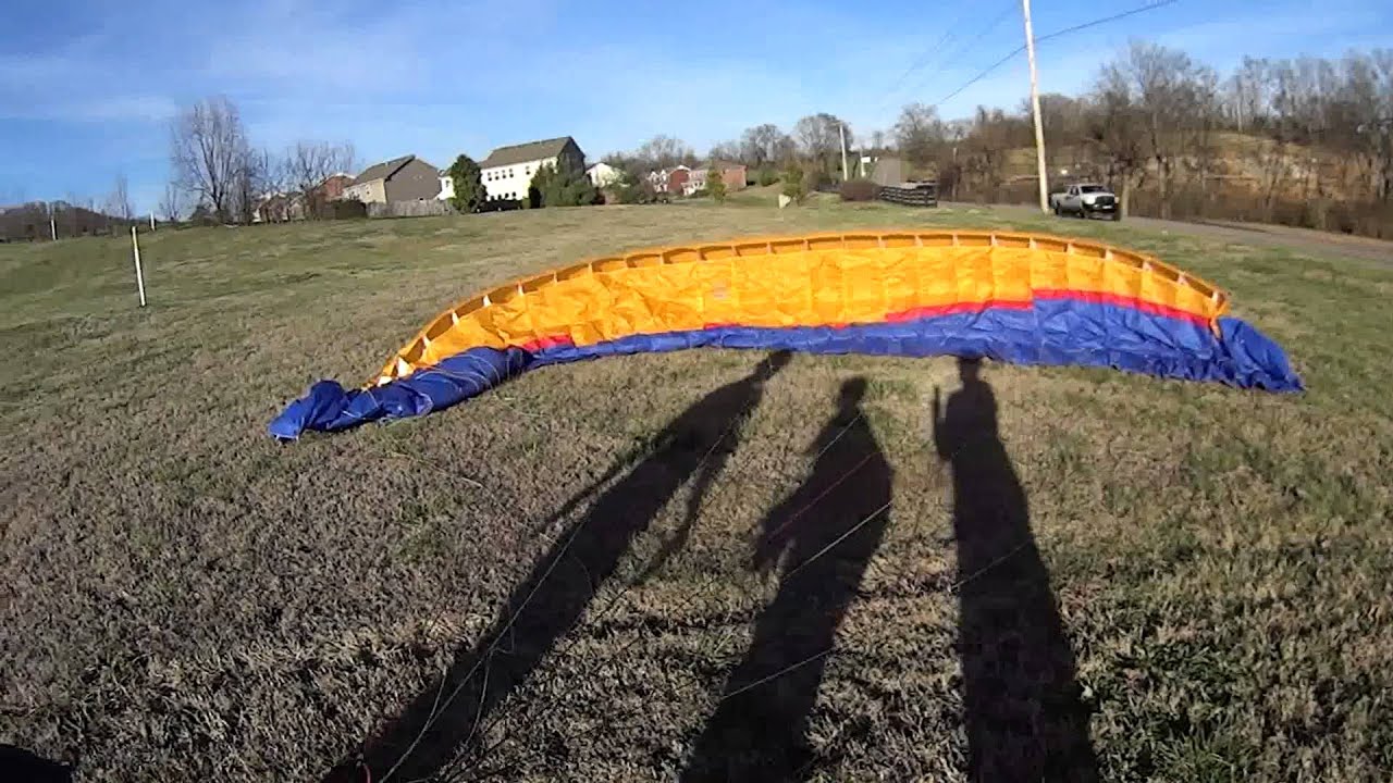 Paraglider Kiting with the Kids