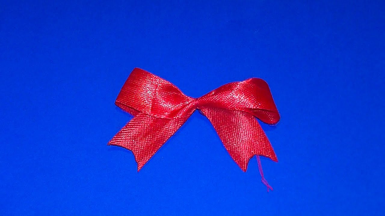 How to make a ribbon bow (a bowknot) for 3D origami models YouTube