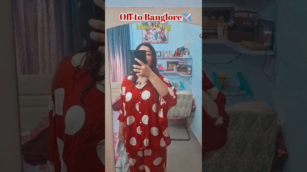 OFF TO BANGALORE ✈️ | Solo Travel Mini Vlog #shorts #maanpanu #explorefeed #solotraveling #ytshorts