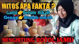 Mengungkap Mitos atau Fakta ? Jumlah botol jamu gendong menjadi ciri khas status perkawinan.
