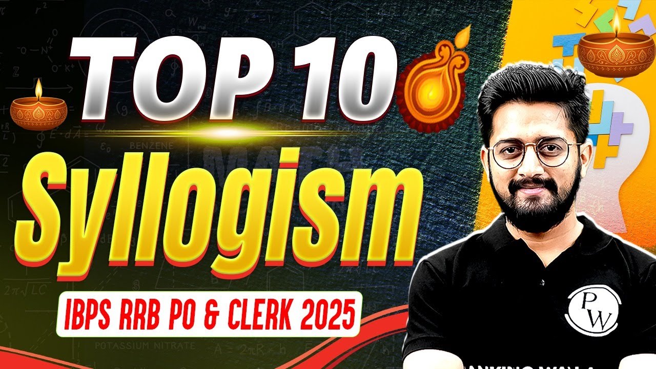 IBPS RRB PO & Clerk 2025 | Top 10 Syllogism Questions | Syllogism Reasoning | by Sachin Sir
