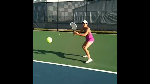 ATI Coach Dean Coburn working with Bianca Andreesc...
