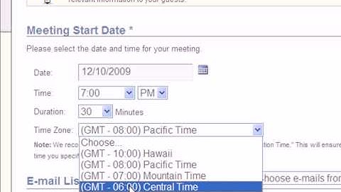 InstantPresenter.com Scheduling Meetings and Sending Invites