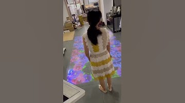 double size version interactive floor Edge Blending for 2 projectors