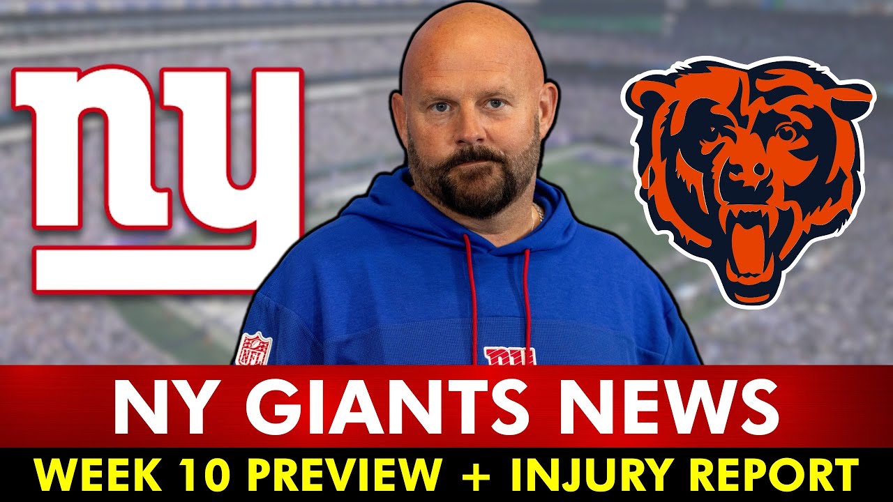 Giants Get MAJOR News Before Bears NFL Week 10 Game: FULL PREVIEW