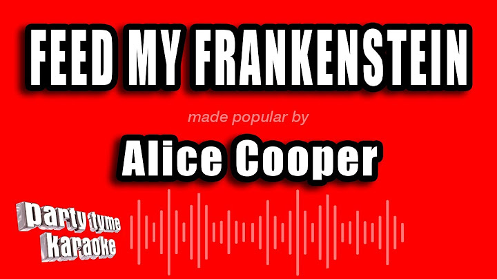 Feed My Frankenstein Karaoke version - Karaoke performance video thumbnail