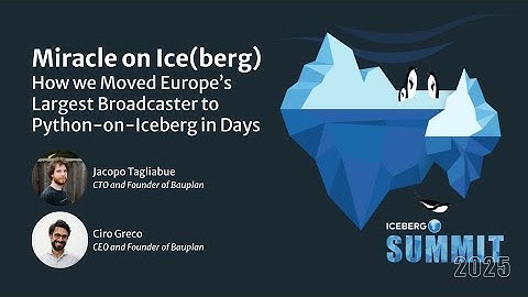 Miracle on Ice(berg): How we Moved Europe’s Largest Broadcaster to Python-on-Iceberg in Days
