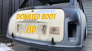 Classic Mini Clubman Budget Restoration - Seam Sealer & New Bootlid