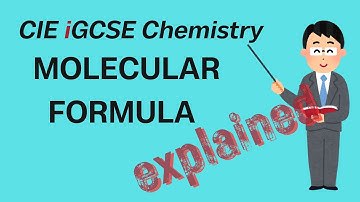 Calculating molecular formula from data | Cambridge iGCSE Chemistry 3.3(7)