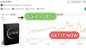 Luna AI PRO MT4 EA | Advanced Night Scalping Forex Robot