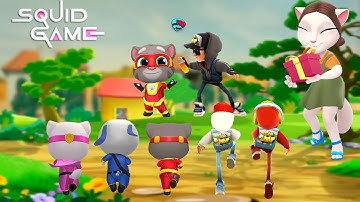 Subway Surfer & Talking Tom Hero Dash~🚩🚦🌈Squid Game Funny- Crazy Run