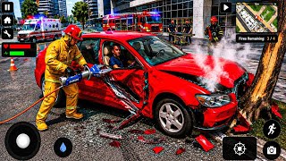 Operazione di soccorso dei vigili del fuoco d'emergenza 🚒🔥 | Simulatore di incidenti automobilist... screenshot 5