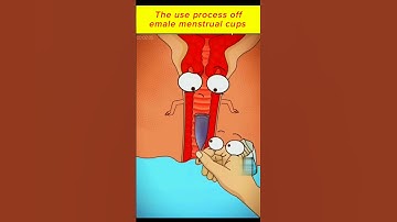 The use process of female menstrual cups #shorts
