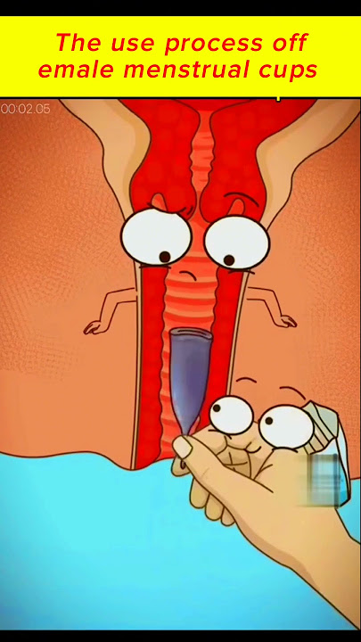 The use process of female menstrual cups #shorts